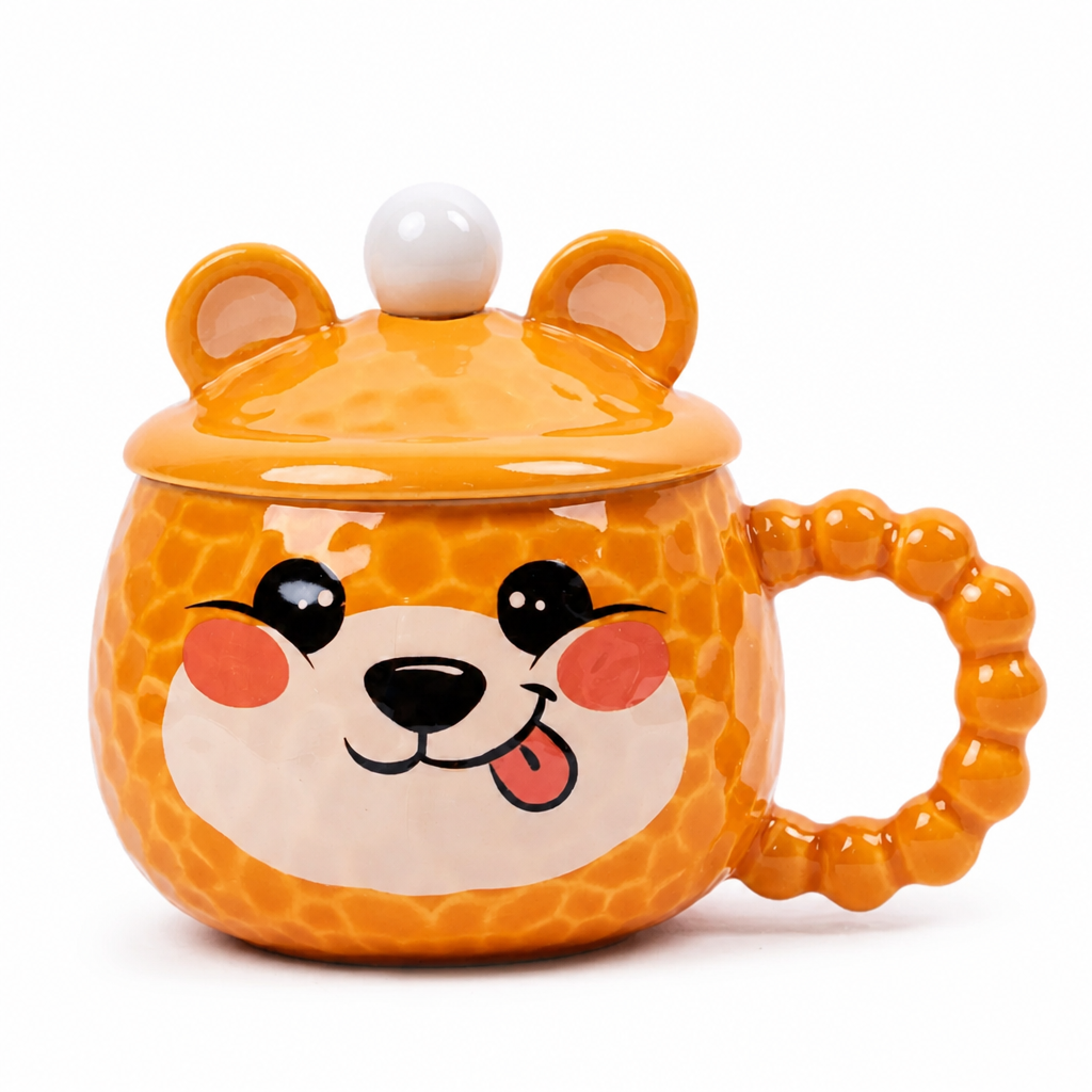 Mug Céramique avec Couvercle — Motif Panda