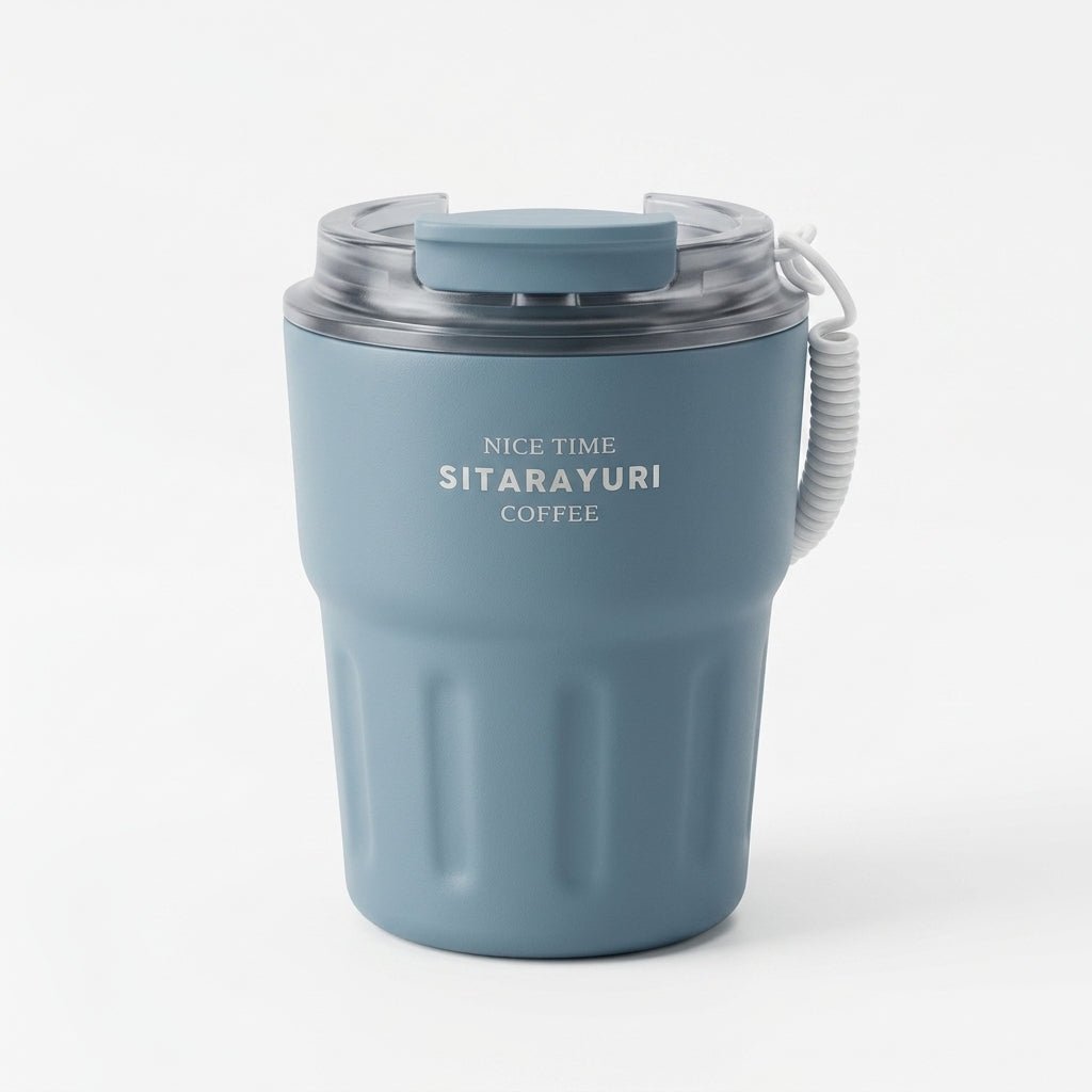 Tumbler Inox Sitarayuri Coffee – Tasse Isotherme à Emporter avec Dragonne | Oxford City - Librairie Oxford City