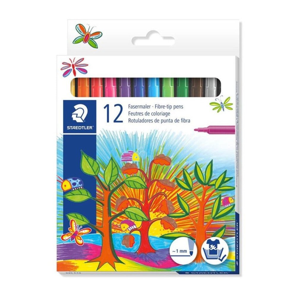 Pochette de 12 - Staedtler Pointe Fine 1mm - Librairie Oxford City