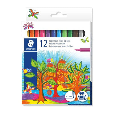 Pochette de 12 - Staedtler Pointe Fine 1mm - Librairie Oxford City