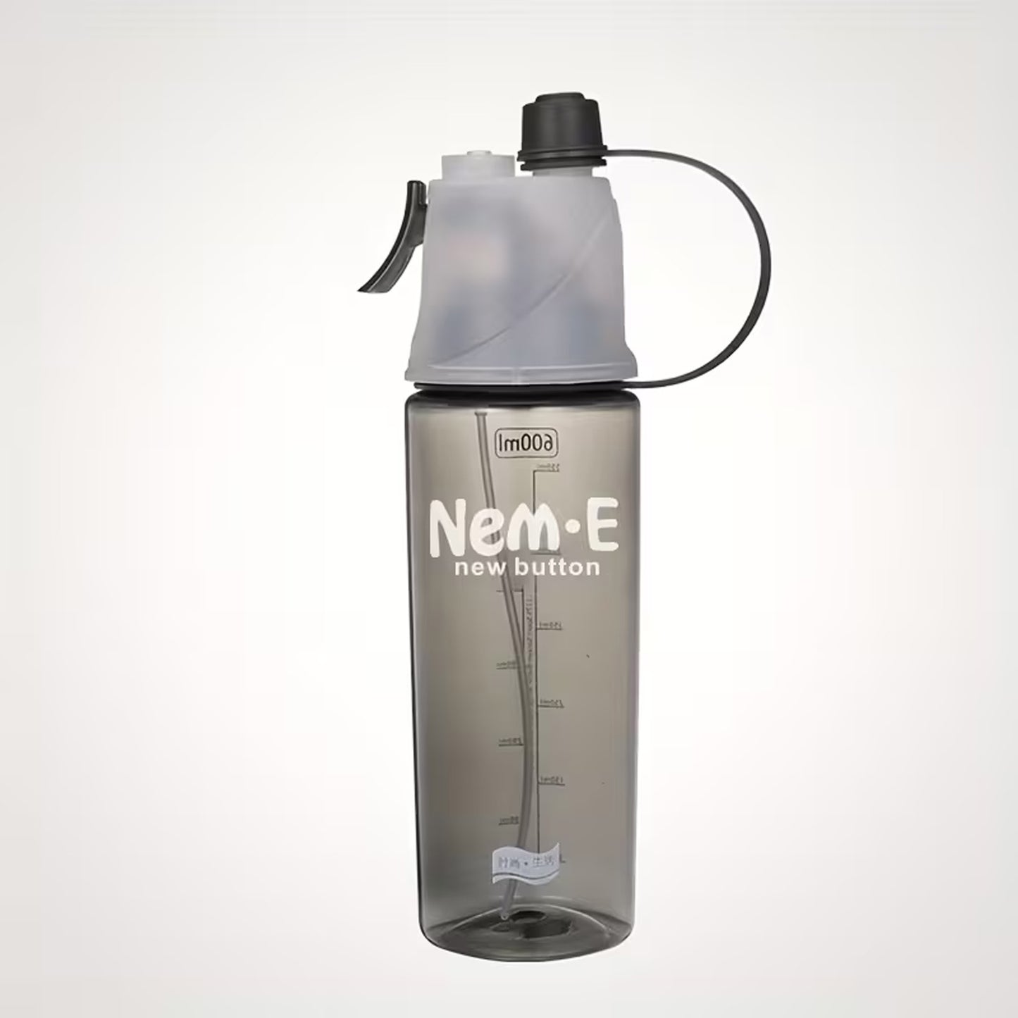 Nem•E - Gourde avec Spray et Paille 600ml