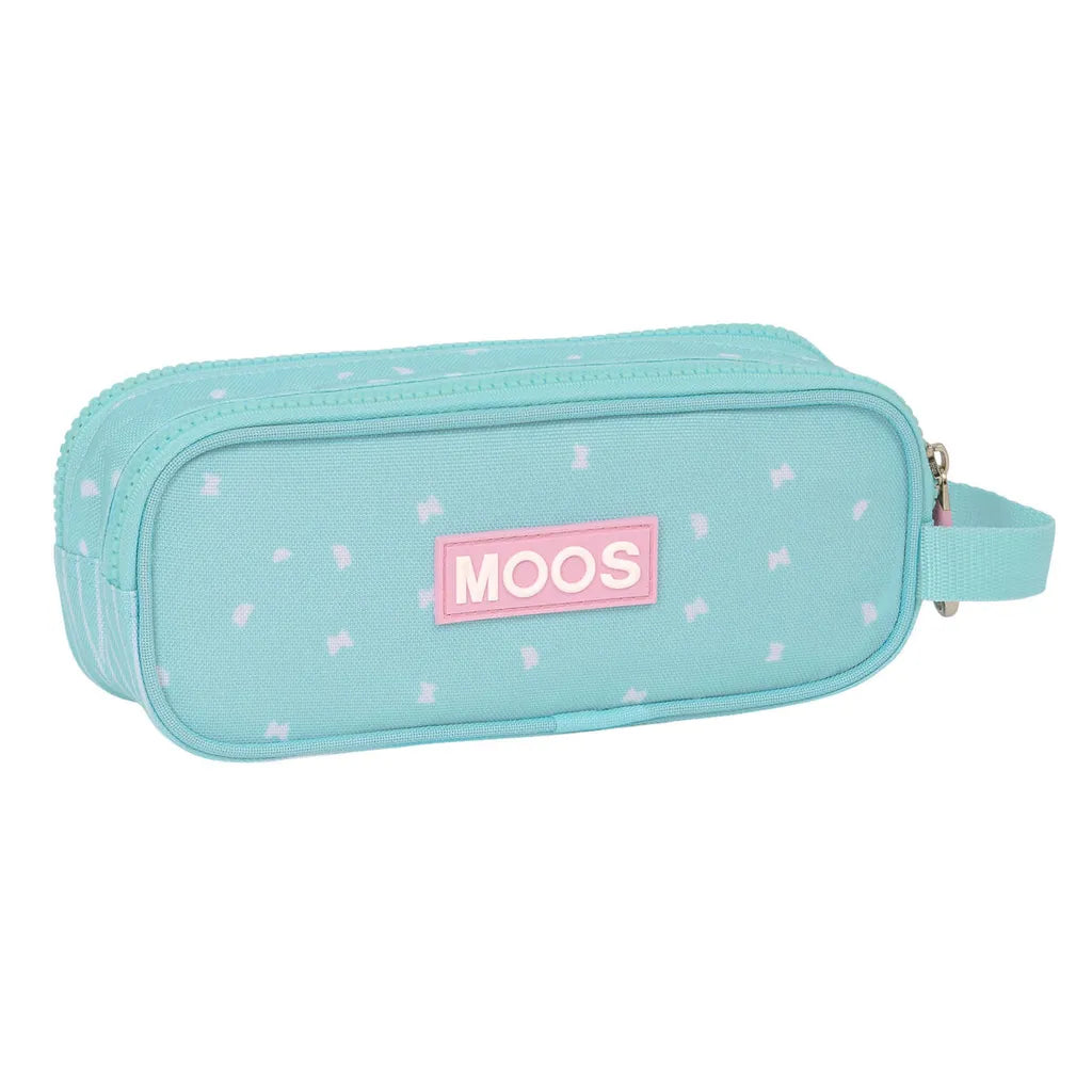 Trousse Joumma Bags Butterfly 2 Zips — Turquoise & Rose