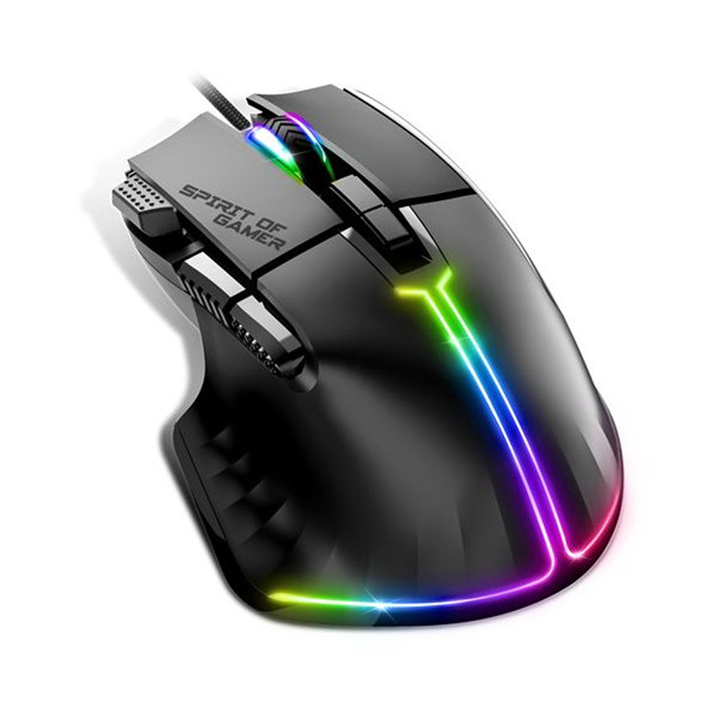 Souris d'ordinateur - Filaire - Gamer - Programmable - Rétroéclairé - Spirit of Gamer - PRO M5 - Librairie Oxford City