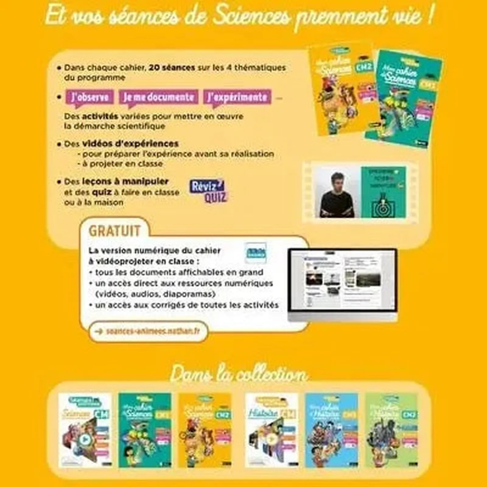 Séances animées - CM2 - Mon cahier des sciences Paperback – October 5, 2023 - Librairie Oxford City