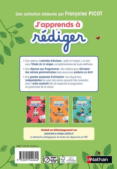 J'apprends à rédiger - Cahier d'activités CE1 Hardcover – April 1, 2021 - Librairie Oxford City