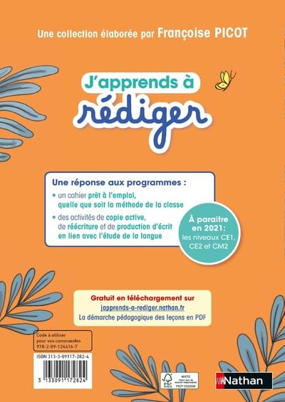 J'apprends à rédiger - Cahier d'activités CM1 Paperback – June 2, 2020 - Librairie Oxford City
