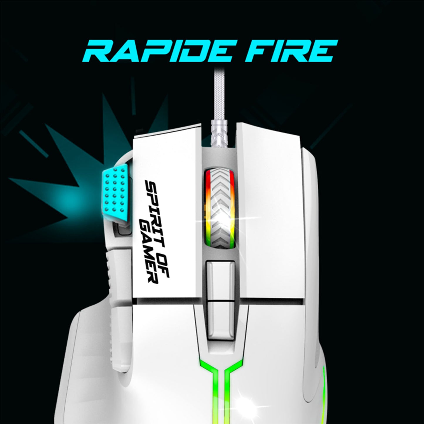 Clavier et Souris ULTIMATE 600 ARTIC RGB - Librairie Oxford City