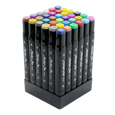 Set de 36 Marqueurs à Double Pointe Kaino – Art Marker Pen - Librairie Oxford City