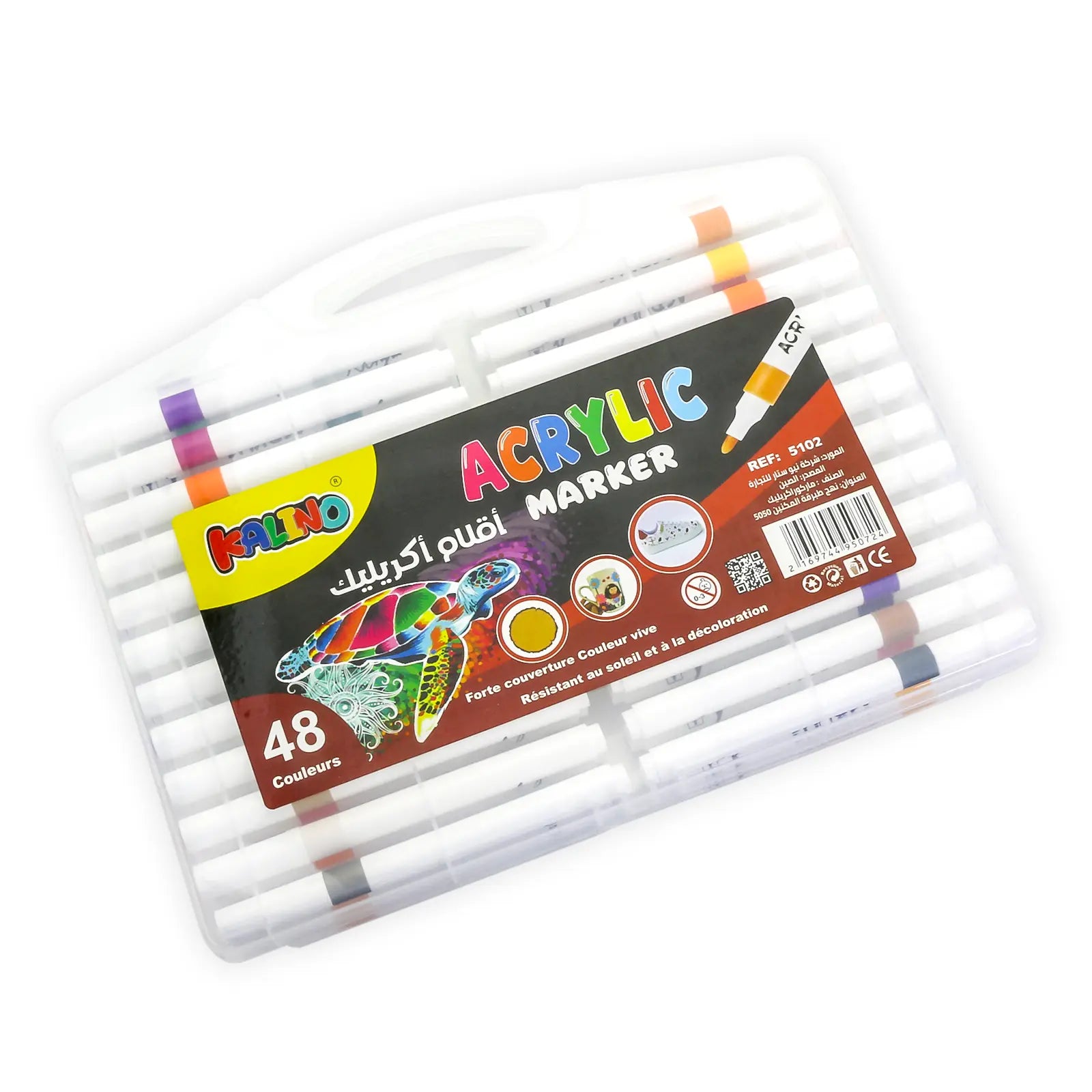 Set de 48 Marqueurs Acryliques Kaino – Acrylic Marker Pen - Librairie Oxford City