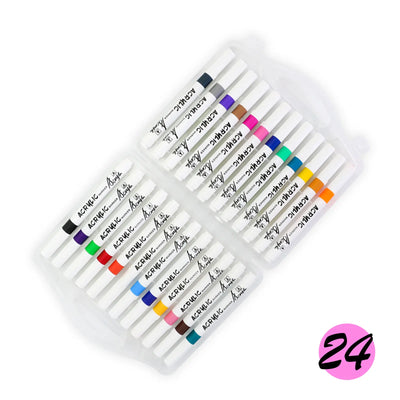 Set de 24 Marqueurs Acryliques Kaino – Acrylic Marker Pen - Librairie Oxford City