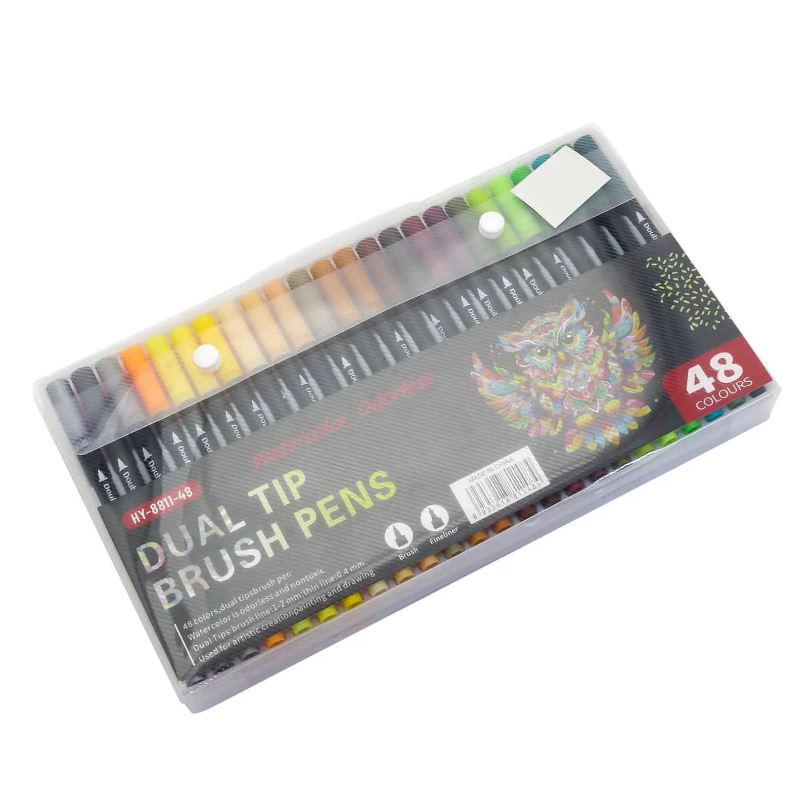 Set de 48 Feutres Double Pointe – Dual Tip Brush Pens - Librairie Oxford City