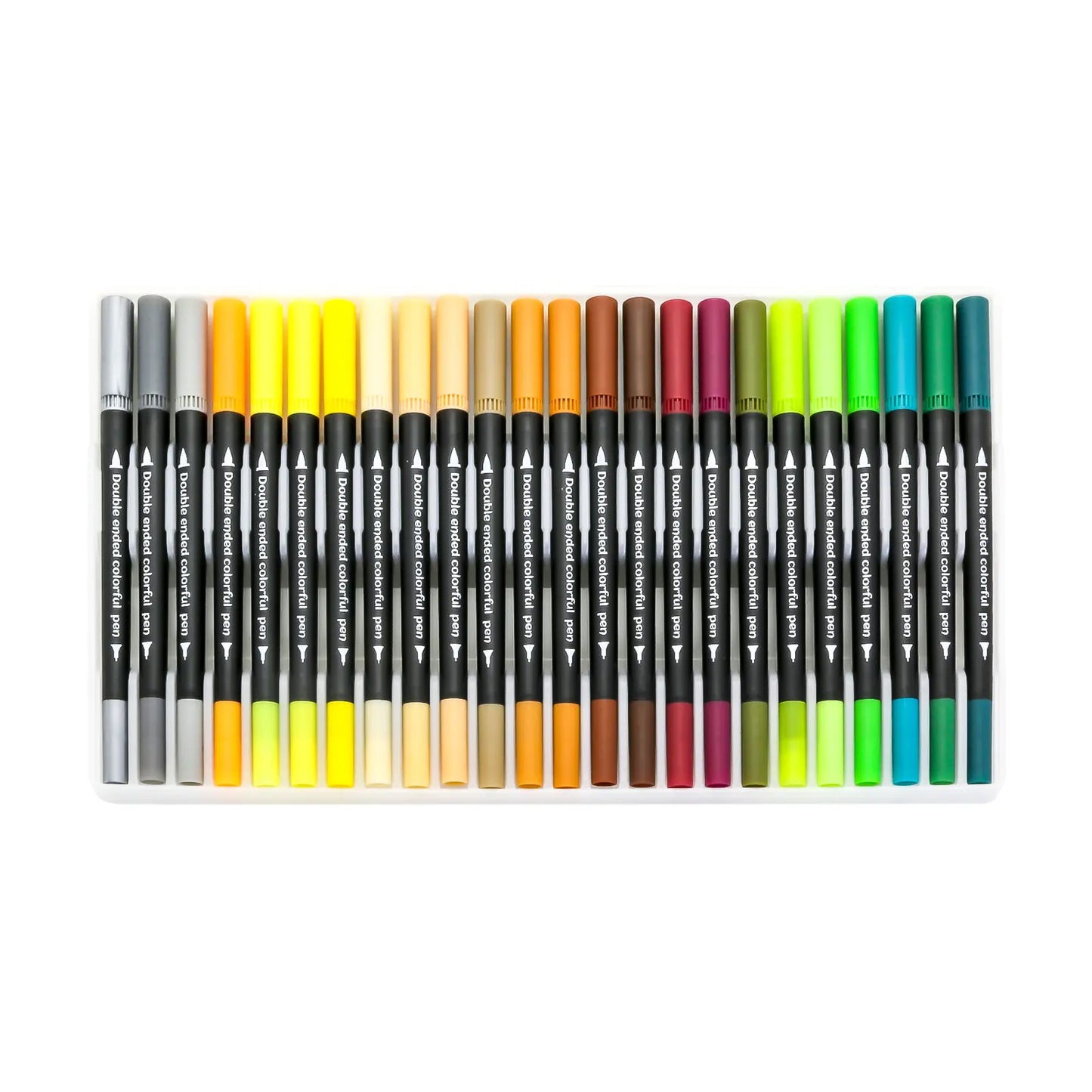 Set de 48 Feutres Double Pointe – Dual Tip Brush Pens - Librairie Oxford City