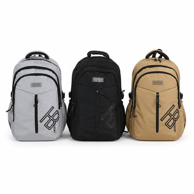 Midway Sac à Dos Scolaire Grand Format — Beige & Noir - Librairie Oxford City