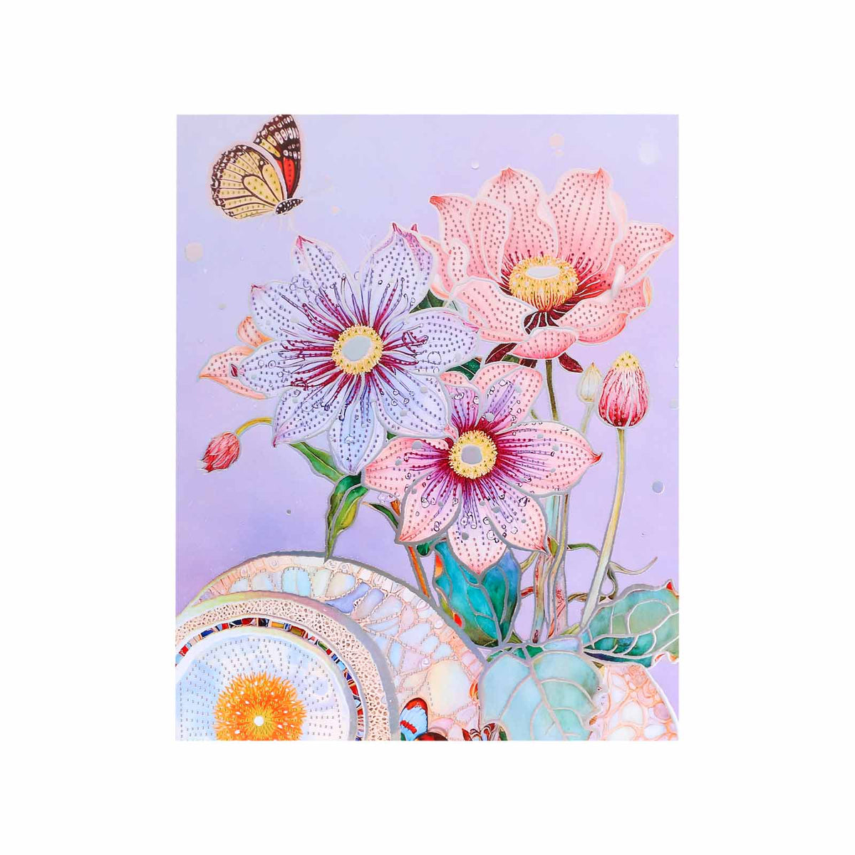 Collection Tableaux Diamand 50x40cm — Fleurs Botaniques