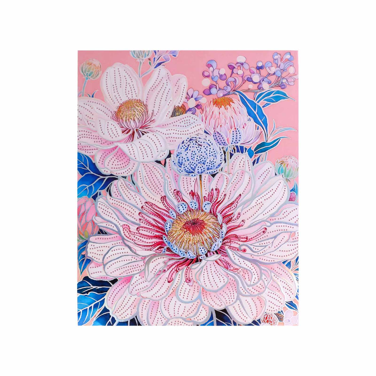Collection Tableaux Diamand 50x40cm — Fleurs Botaniques