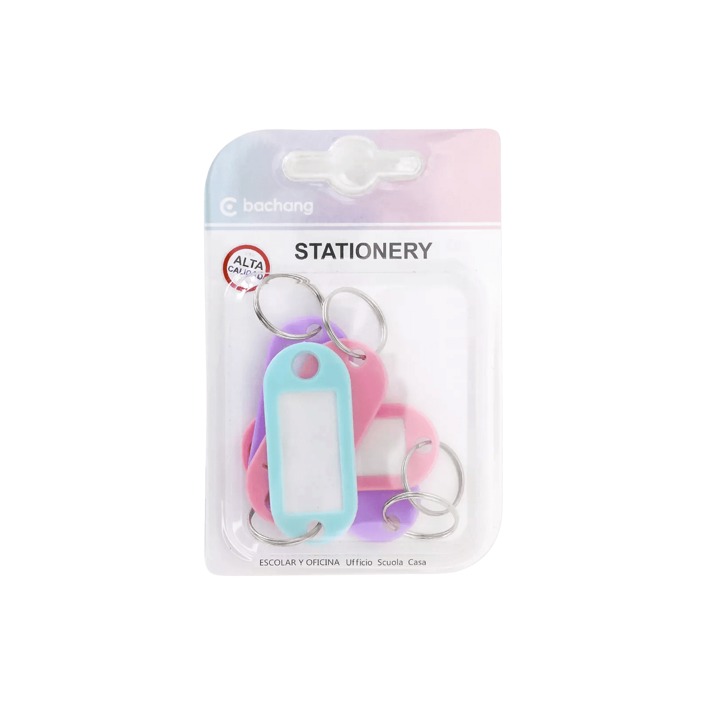 Porte - clés Étiquettes Pastel Bachang – Lot de 6 - Librairie Oxford City