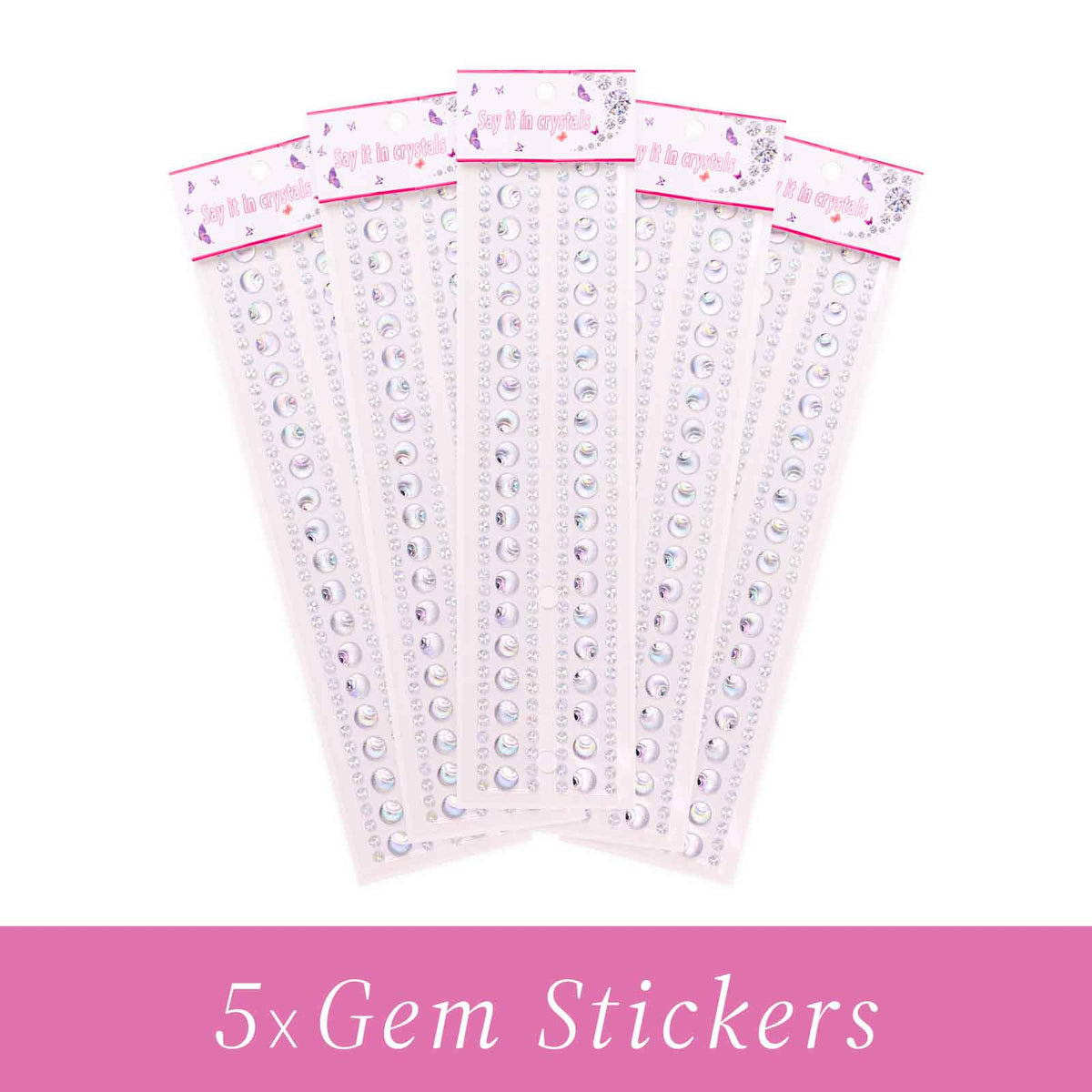 Gem Stickers Strass Coquillage ARGENT – Lot de 5 Planches - Librairie Oxford City
