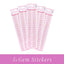 Gem Stickers Strass Coquillage ROSE – Lot de 5 Planches - Librairie Oxford City