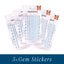 Face Gems Strass BLEU – Lot de 5 Planches - Librairie Oxford City
