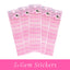 Gem Stickers Strass Diamant Serti ROSE – Lot de 5 Planches - Librairie Oxford City