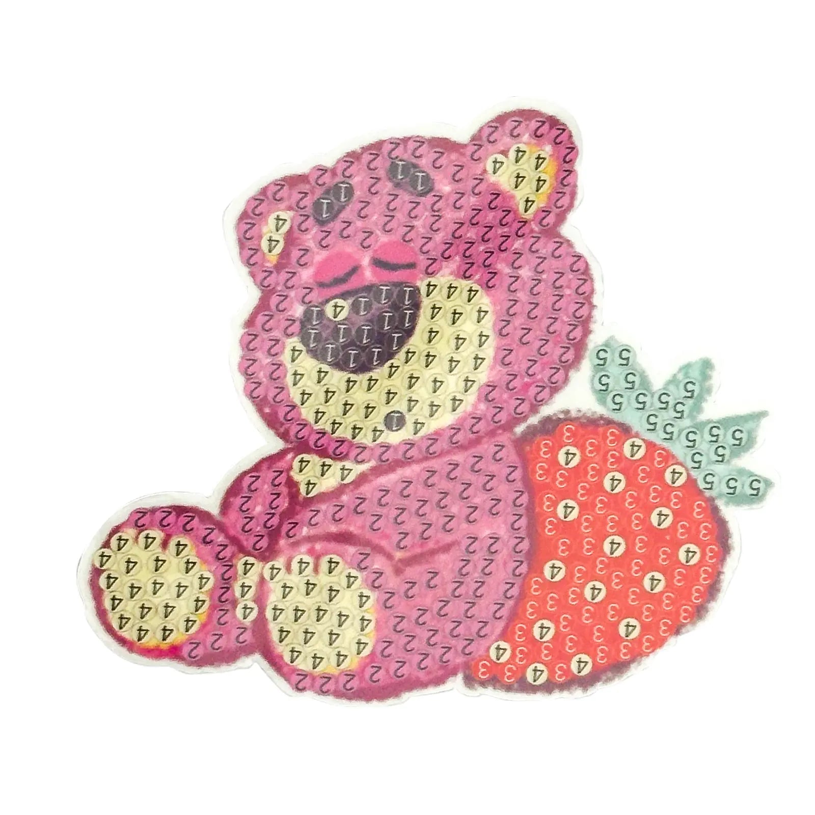 Diamond Painting Stickers (4 Pièces)(≈8cm) – Cute Bear & Friends Set - Librairie Oxford City