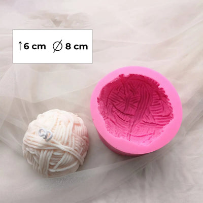 🧶 Moule Silicone Pelote de Laine – Ø 8 × 6 cm | Pour Résine, Cire ou Plâtre - Librairie Oxford City