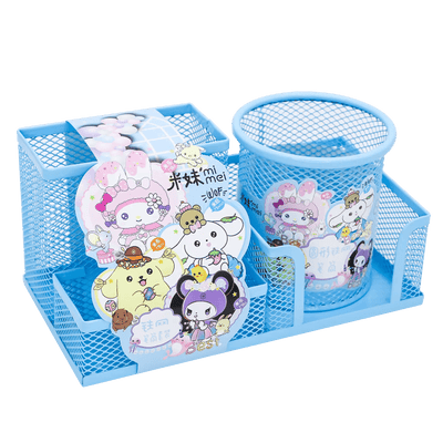 Organisateur de Bureau Mimi Mesh – Bleu Kawaii - Librairie Oxford City