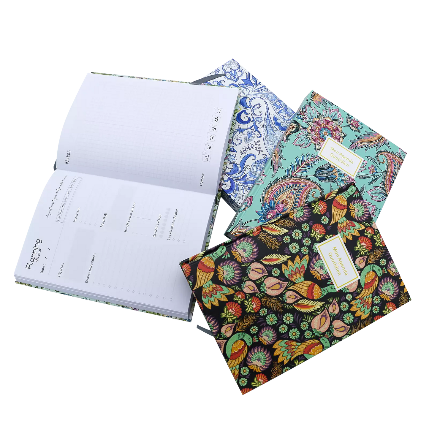 Agenda Quotidien – Planner journalier structuré & élégant (21 × 15 cm)