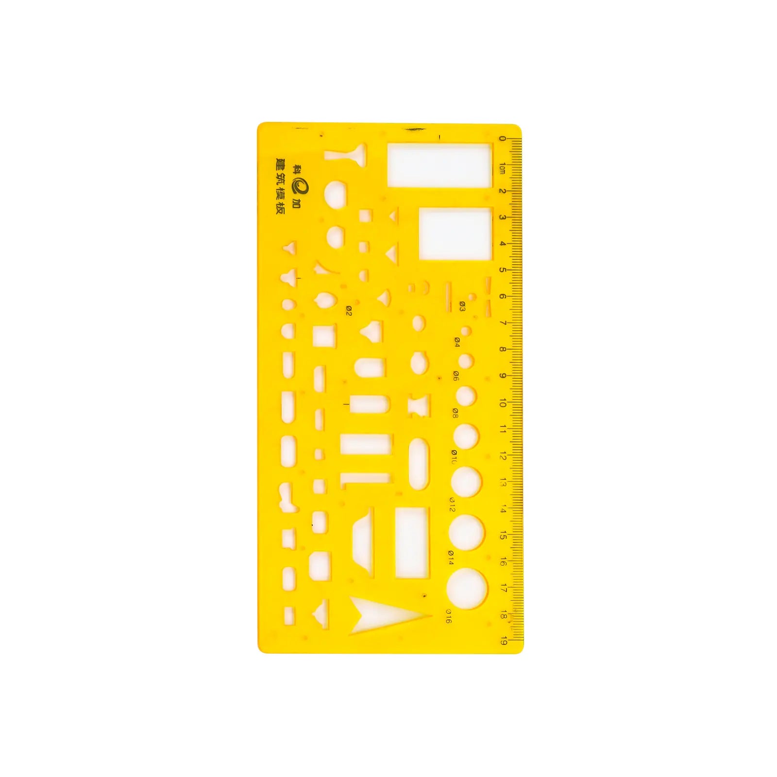 COKA – Gabarit d’Architecture KJ - 005 – Règle Pochoir en Plastique - Librairie Oxford City