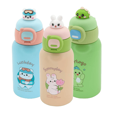 Gourde Isotherme Enfant 500ml avec Figurine 3D & Sangle - Librairie Oxford City