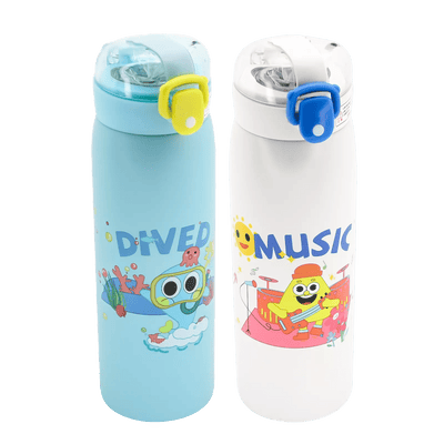 Gourde Isotherme Enfant 500ml avec Paille – Motifs Fun - Librairie Oxford City