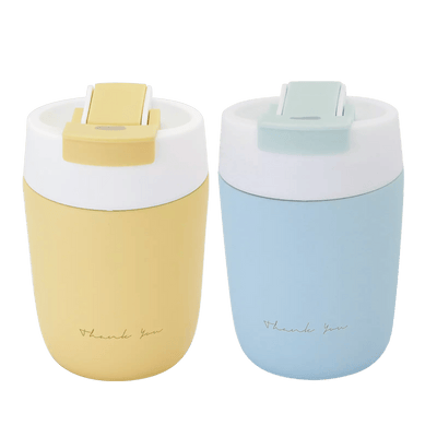 Mug de Voyage Pop - Top 360 ml — Pastel (Bleu / Jaune) - Librairie Oxford City