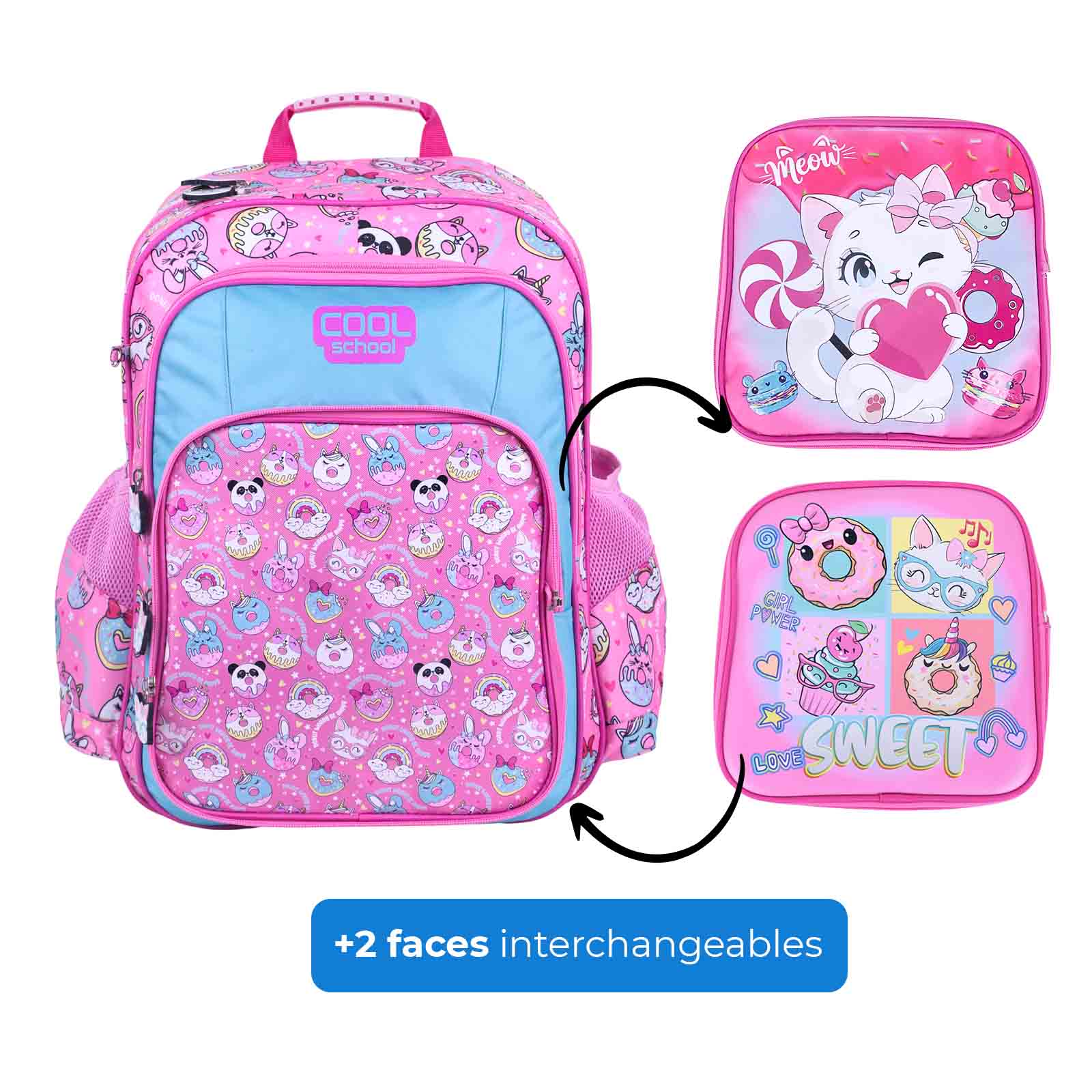 Sac à Dos Scolaire Cool School - 3 Faces - Librairie Oxford City