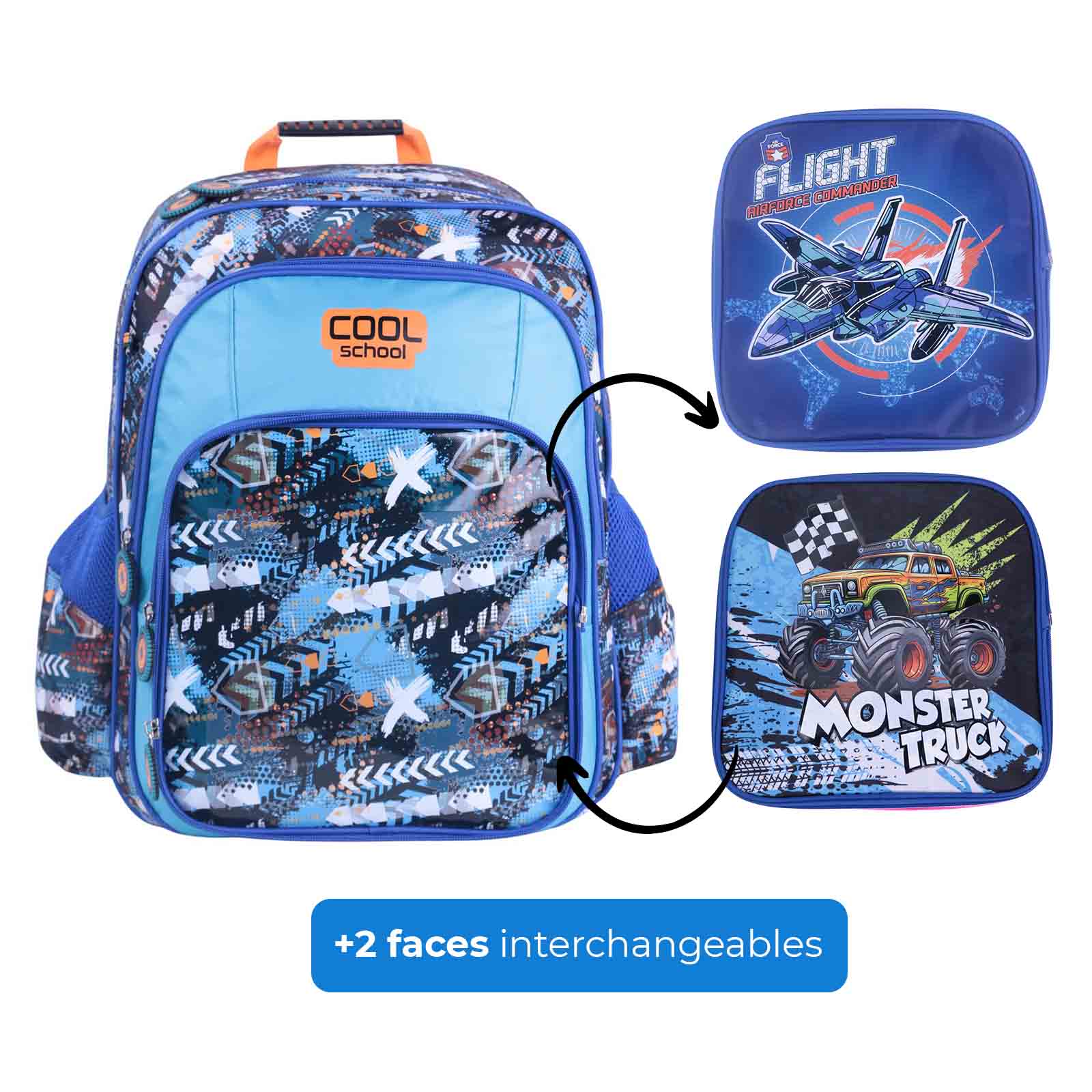 Sac à Dos Scolaire Cool School - 3 Faces - Librairie Oxford City