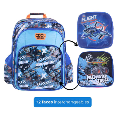 Sac à Dos Scolaire Cool School - 3 Faces - Librairie Oxford City