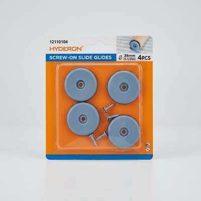 Hyderon Embouts Glisseurs à Vis pour Pieds de Chaise — Ø38mm, Lot de 4 - Librairie Oxford City