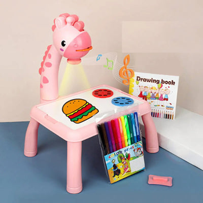 Projecteur de Dessin Enfant – Table de Projection + 12 Feutres Aquarelles – Tableau Effaçable 3+ - Librairie Oxford City