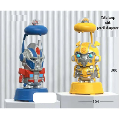 Lampe de Bureau Multifonction – Veilleuse LED + Taille-crayon + Rangement | Ours / Robot / Mickey | USB Rechargeable