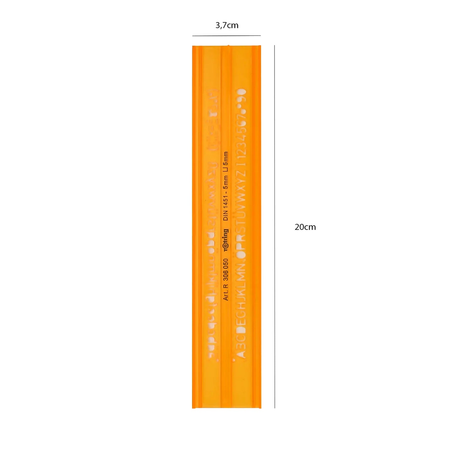 Rotring – Trace - Lettres 5 mm – Pochoir Alphabet et Chiffres 20 cm - Librairie Oxford City