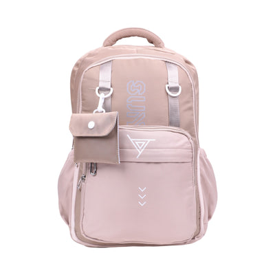 Sac à dos scolaire grand format avec pochette amovible — Beige - Librairie Oxford City