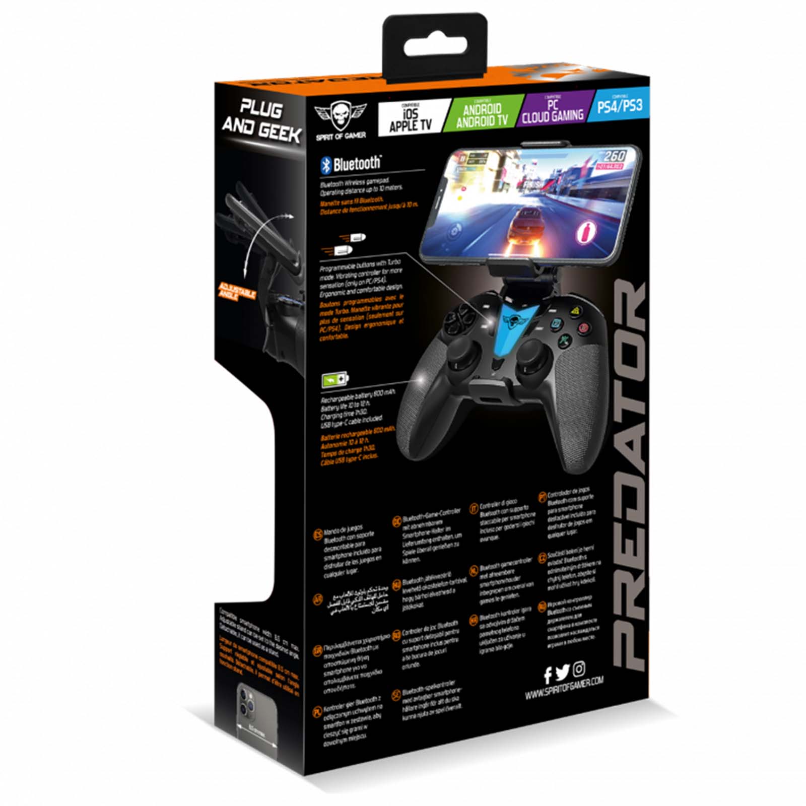 Manette de Jeu PREDATOR BLUETOOTH® - Librairie Oxford City