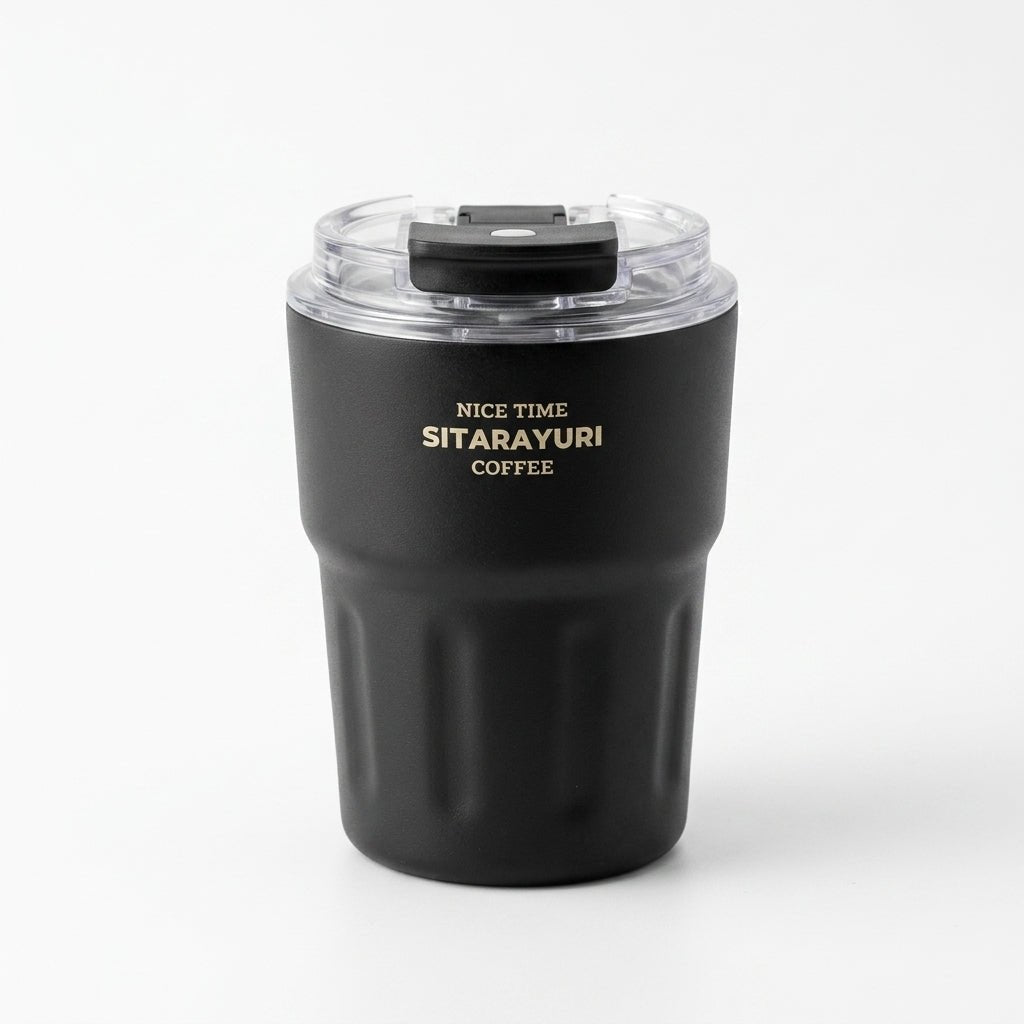 Tumbler Inox Sitarayuri Coffee – Tasse Isotherme à Emporter avec Dragonne | Oxford City - Librairie Oxford City