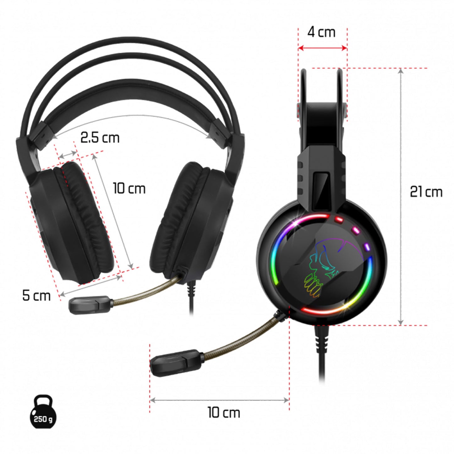 Casque Gaming PRO - H7 RGB - Librairie Oxford City