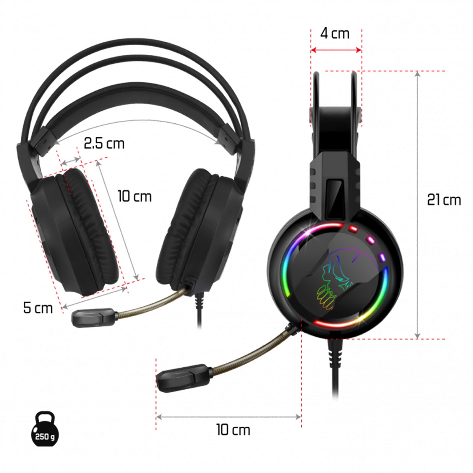 Casque Gaming PRO - H7 RGB - Librairie Oxford City