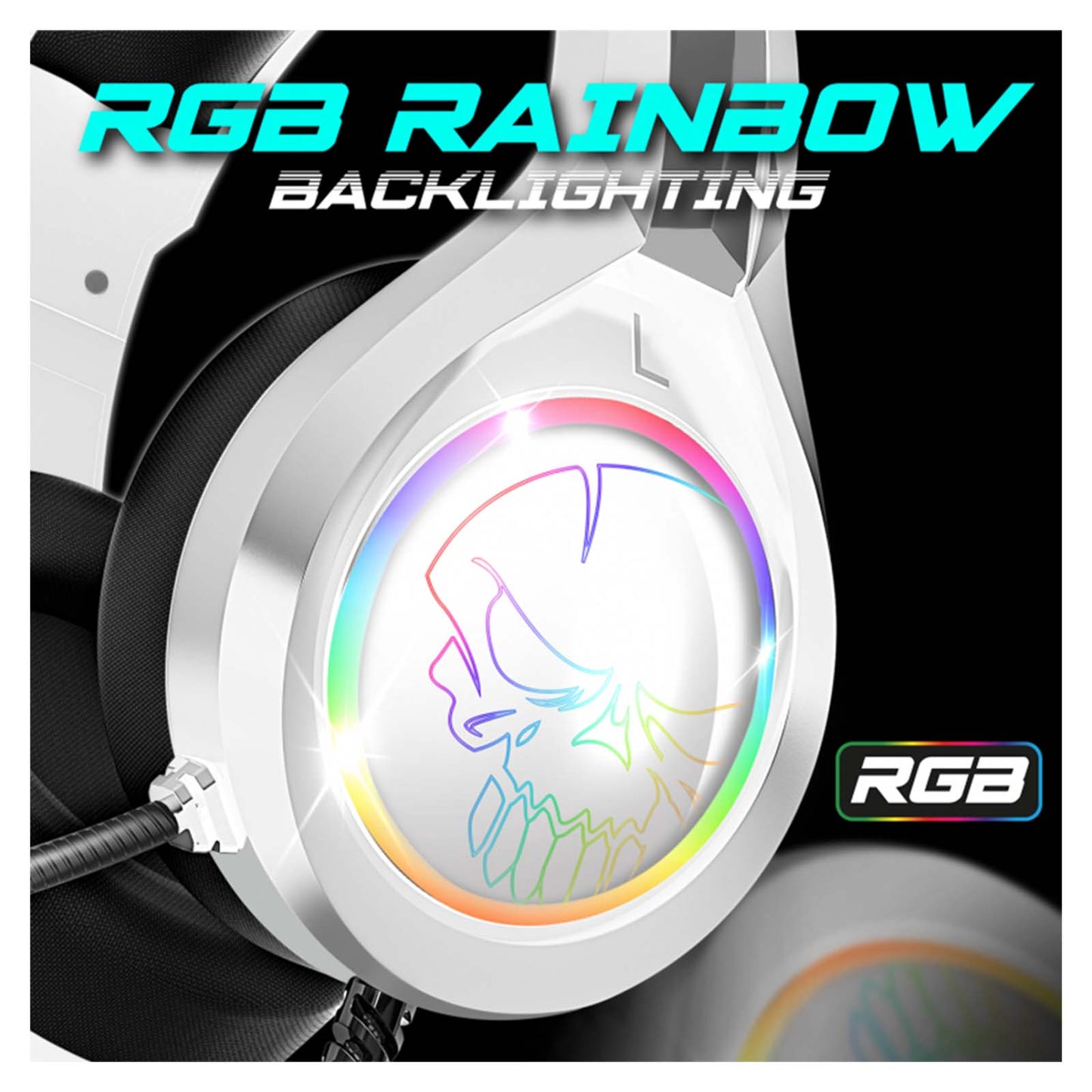 Casque Gaming PRO H8 LED RGB avec Microphone - Librairie Oxford City