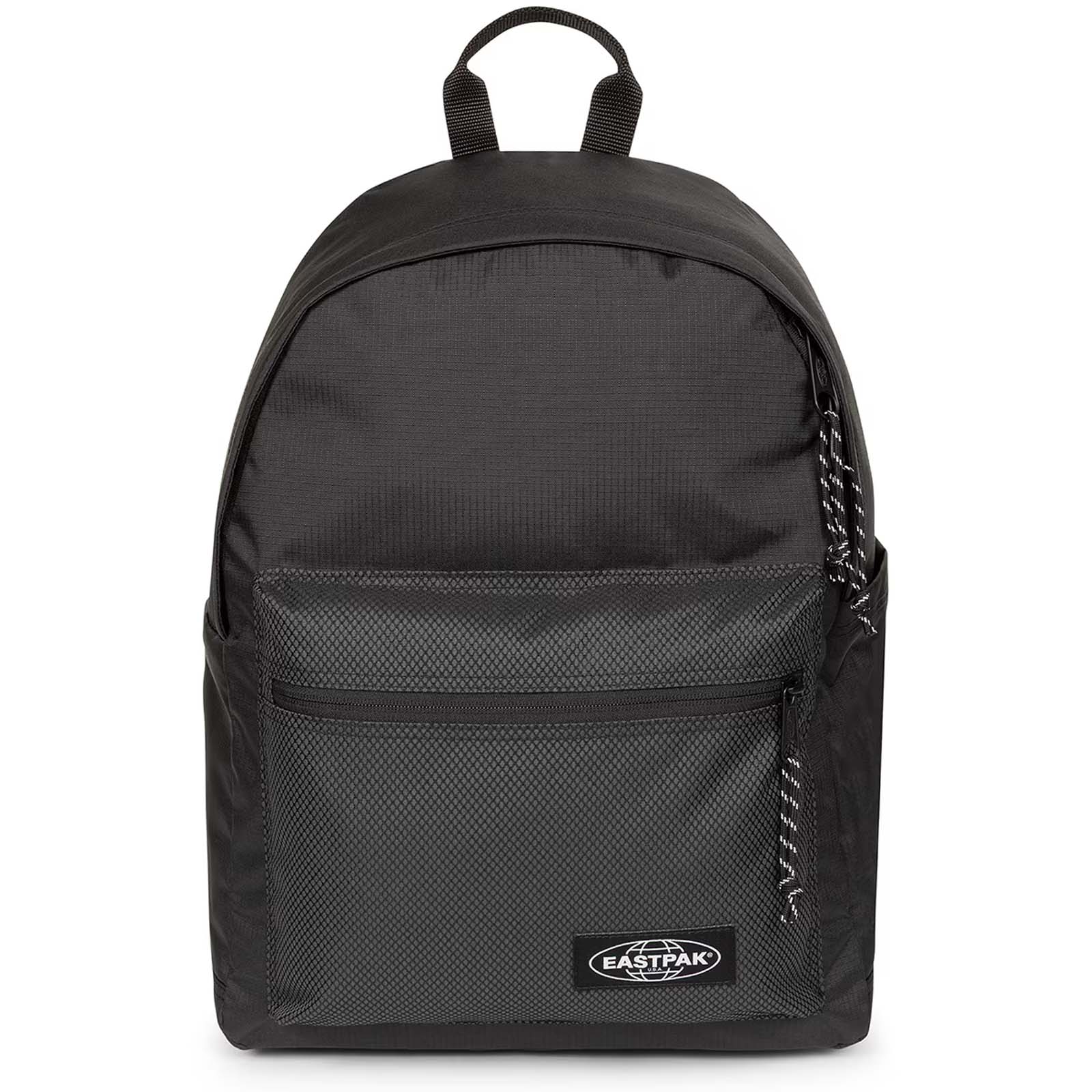 Sac à dos Eastpak Athleisure noir et gris, vue de face