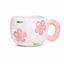 Mug en Céramique — Motif Floral Cerise