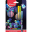 Maped Deepsea Paradise - 12 Feutres Premium - pointe 2,5mm - pochette carton - Librairie Oxford City