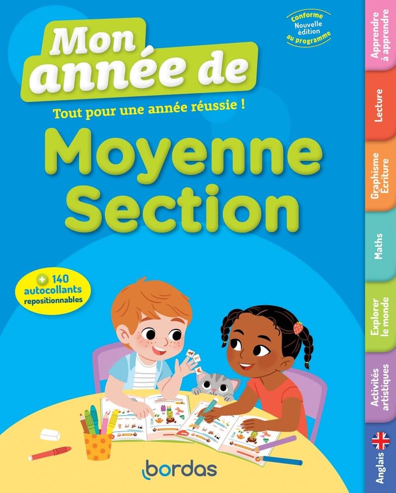 Mon année de Moyenne Section Paperback – January 4, 2024 - Librairie Oxford City
