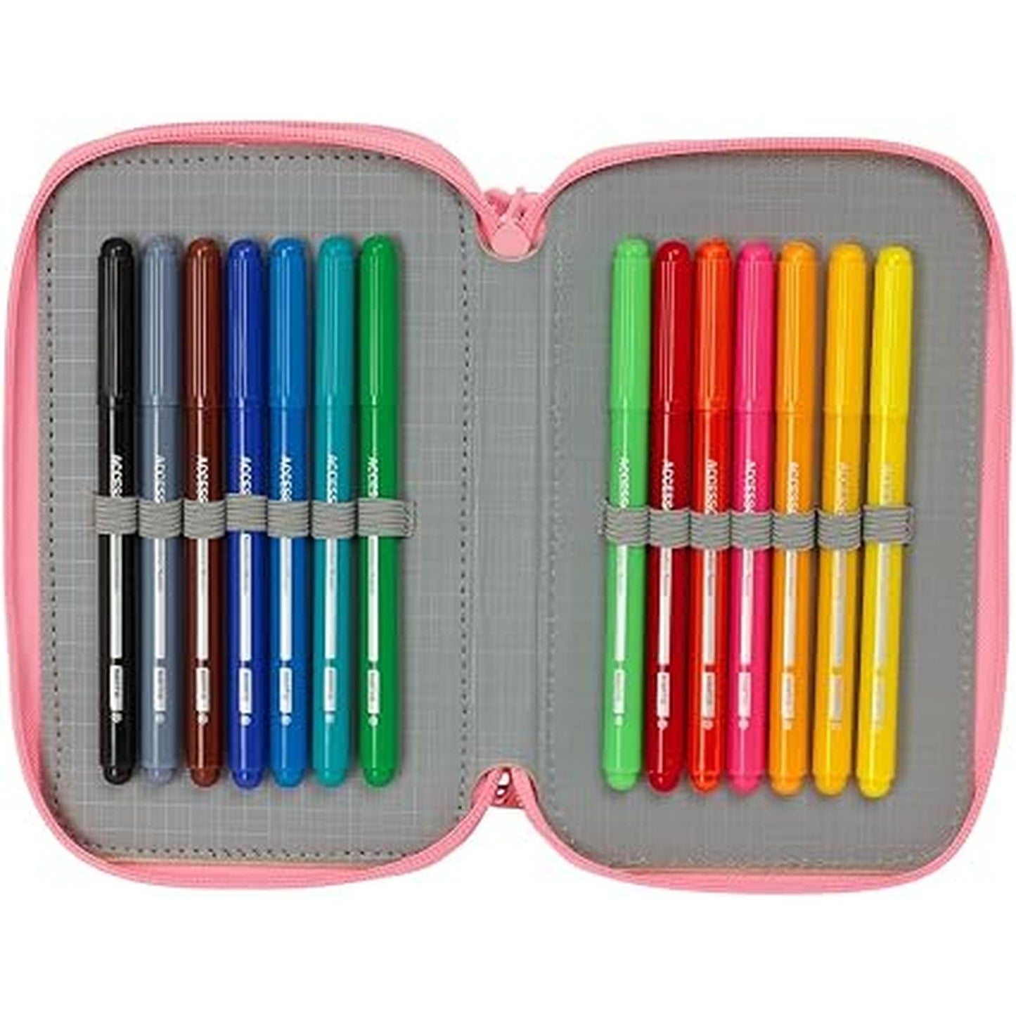 Trousse Plate Moos 37 Pièces — Rose & Blanc